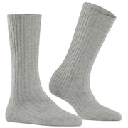 Falke Cosy Wool Boot Socks - Light Heather Grey