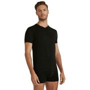 Falke Daily ClimaWool V-Neck T-Shirt - Black