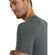 Falke Daily ClimaWool V-Neck T-Shirt - Dark Grey Heather