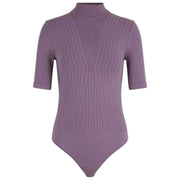 Falke Daily Graphic Lines String Bodysuit - Magnolia Lilac