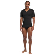 Falke Daily Seamless V-Neck T-Shirt - Black