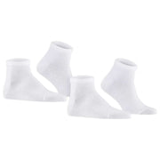 Falke Happy 2 Pack Sneaker Socks - White