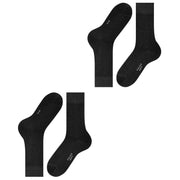 Falke Happy 2 Pack Socks - Black