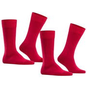 Falke Happy 2 Pack Socks - Scarlet Red