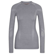 Falke Long Sleeve Wool Tech Shirt - Grey Heather