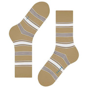 Falke Marina Stripe Socks - Jute Beige