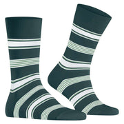 Falke Marina Stripe Socks - Mulberry Green