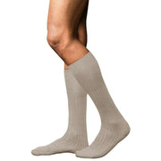 Falke No 13 Finest Piuma Cotton Knee High Socks - Wheat Mel Beige