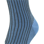 Falke Oxford Stripe Socks - Cornflower Blue