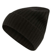 Falke Ribbed Cashmere Beanie - Black