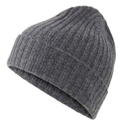 Falke Ribbed Cashmere Beanie - Dark Grey