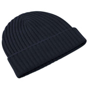 Falke Ribbed Cashmere Beanie - Space Blue