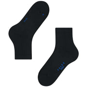 Falke Run Rib Short Socks - Black