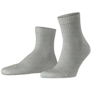 Falke Run Rib Short Socks - Light Grey