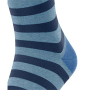 Falke Sensitive Mapped Line Socks - Bonnie Blue