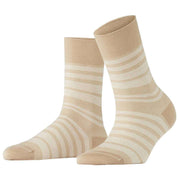 Falke Sensitive Sunset Stripe Socks - Pearl Beige