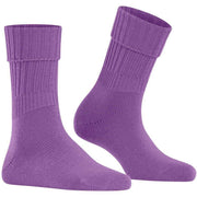 Falke Striggings Rib Boot Socks - Pink Iris Lilac