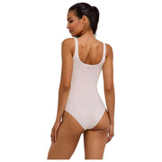 Falke Timeless Cotton Tank Brief Bodysuit - Pearl White