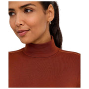 Falke Timeless Cotton Turtle-Neck Brief Bodysuit - Mink Brown