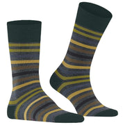 Falke Tinted Stripe Socks - Steel Mel Grey