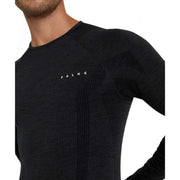 Falke Wool Tech Long Sleeve Shirt - Black