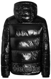 Helvetica Mountain Pioneers Viber Hooded Down Jacket - Black
