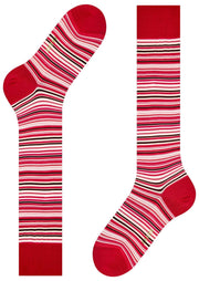 Falke Microblock Knee High Socks - Geranium Red