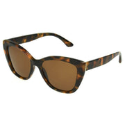 Foster Grant Angled Cat Eye Sunglasses - Brown Tort