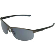 Foster Grant Metal Sports Wrap Sunglasses - Matte Black/Grey