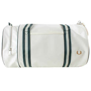 Fred Perry Classic Barrel Bag - Ecru Cream/Night Green