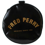 Fred Perry Large Tonal Barrel Bag - Black/Gold