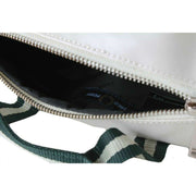 Fred Perry Mini Classic Barrel Bag - Ecru Cream/Night Green