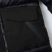 Helvetica Mountain Pioneers Queyras Hodded Down Jacket - Black