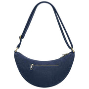 Hindbag Andrea Half Moon Bag - Velvet Navy Blue