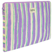 Hindbag Ava Medium 15inch Laptop Case - Green/Parma Stripes