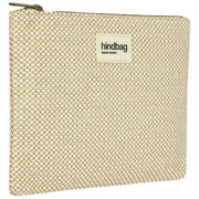 Hindbag Ema Woven Medium Zipped Pouch - Nude Beige