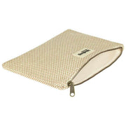 Hindbag Ema Woven Medium Zipped Pouch - Nude Beige