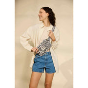 Hindbag Harry Rectangle Bum Bag - Leopard Off White