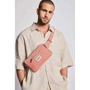 Hindbag Harry Rectangle Bum Bag - Red Stripes