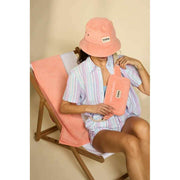 Hindbag Harry Rectangle Terry Bum Bag - Coral Pink