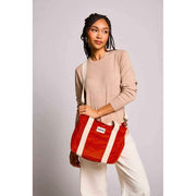 Hindbag Louise Square Crossbody Bag - Velvet Brick Orange