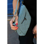 Hindbag Margault Quilted Shoulder Bag - Sage Green