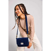 Hindbag Margault Shoulder Bag - Velvet Navy Blue