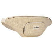 Hindbag Sofia XL Woven Bum Bag - Nude Beige
