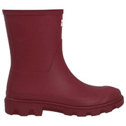Hunter Downpour Short Wellington Boots - Merlot Burgundy