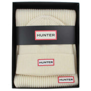 Hunter Jura Scarf and Beanie Gift Set - Antique White