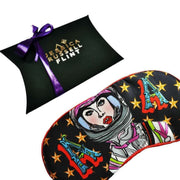 Jessica Russell Flint A for Astronaut Silk Eye Mask - Black/Red