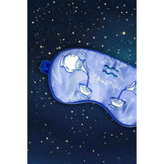 Jessica Russell Flint Aquarius Silk Eye Mask - Blue/White