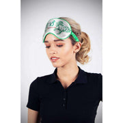 Jessica Russell Flint Capricorn Silk Eye Mask - Green/Beige