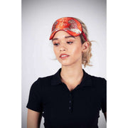 Jessica Russell Flint Leo Silk Eye Mask - Orange/Beige
